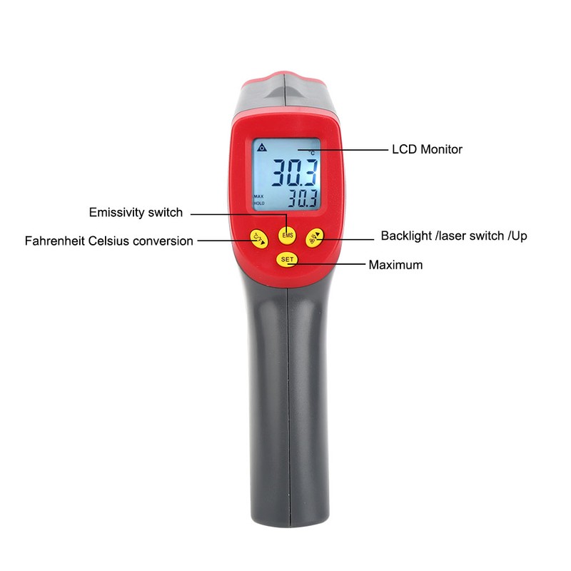 Infrared Thermometer Temperature Meter Industrial Tool Portable Convenient High Accuracy