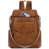 RAINSMORE Backpack Purse for Women Fashion Leather Backpack Designer Ladies