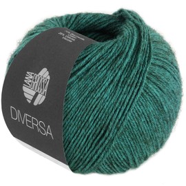 LANA GROSSA Diversa Lightweight Cotton Blend Yarn with Delicate Melange Effect, Hand Knitting Yarn Made of 74% Cotton and 26% Viscose, 50 g Wool for Knitting and Crocheting, 210 m Yarn
