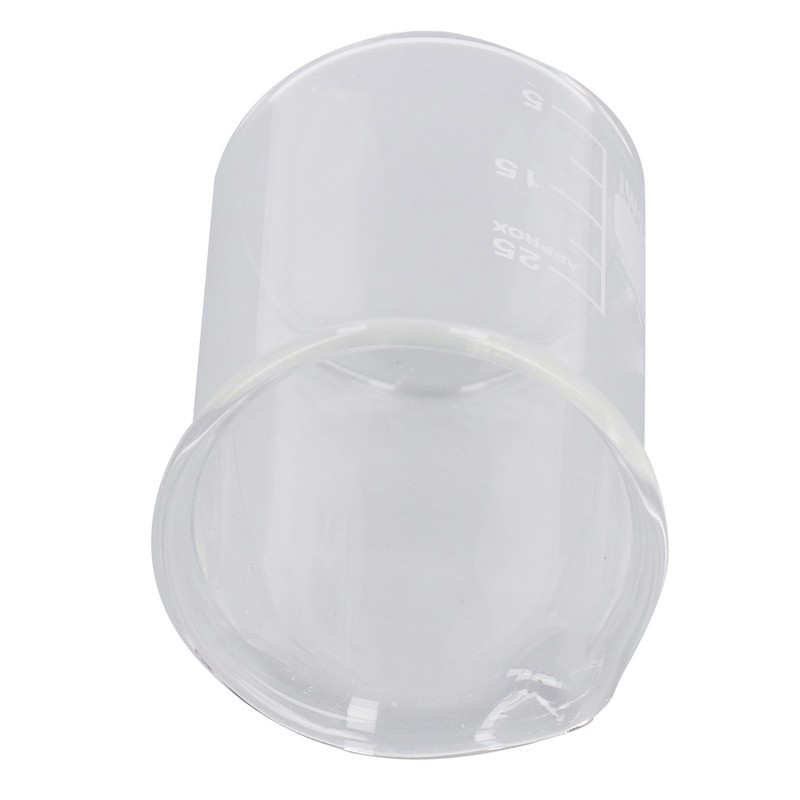 10PCS Glass Beaker Set Experiment Measuring Cup with Scale Teaching