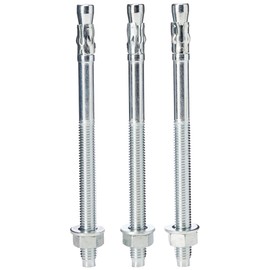 AHC K-ZYTB12180B5 M12 x 180 mm Through Bolts - Zinc Plated (Pack of 5)