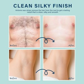 Body Wax Strips, Double Sides Waxing Strips for Hair Removal, Bikini Wax Strip for Normal Skin, Arms, Legs, Underarm Hair, Armpits, face, Eyebrow, Chin, Cut to Size Wax Strip for Unwanted Hair, Aloe