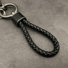 Rockyu Keychain, Men's, Women's, Genuine Leather, Braided Leather Key Ring,