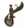 Ebros Egyptian Goddess Isis Ra Holding Ankh Figurine 9"H Statue