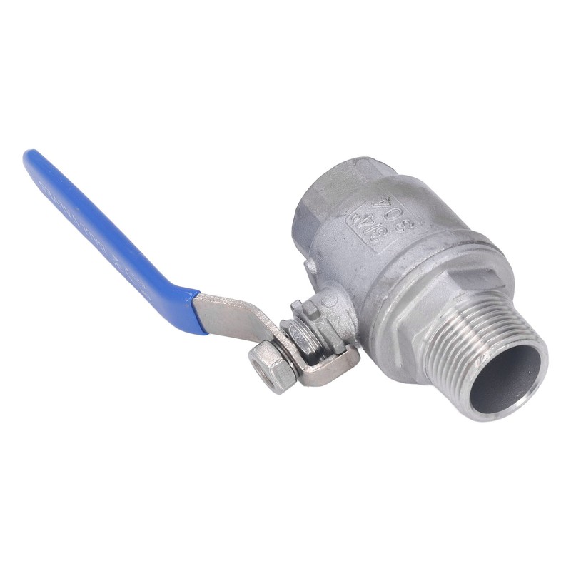 Ball Valve Female Male Thread 3/4in Stainless Steel Good Sealing
