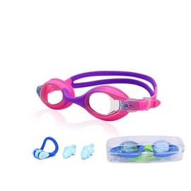 TCOTBE Boys Girls Kids Swim Goggles, 1 Pack Swimming Goggles No Leaking Anti Fog Kids Goggles(Age 6-14) (Pink/Purple)
