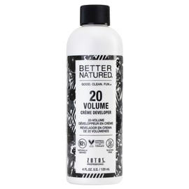 Better Natured 20 Volume Gentle Creme Hair Developer | For Professional Salon Coloring | Lightening & Gray Coverage | Long Lasting Color | 4 Fl Oz