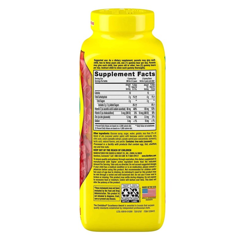 L'il Critter Kids' Immune C Plus Zinc and Vitamin D