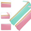 Luckious 2 Pcs Leather Pencil Pen Case Pouch - Slim