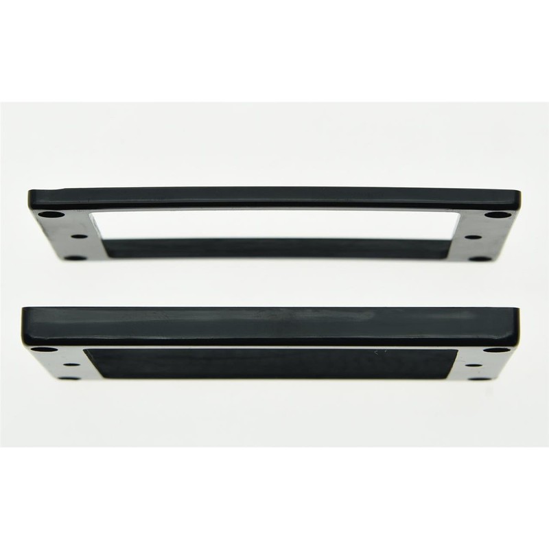 KAISH 2pcs Black Humbucker Pickup Ring Flat Base Bottom Frame