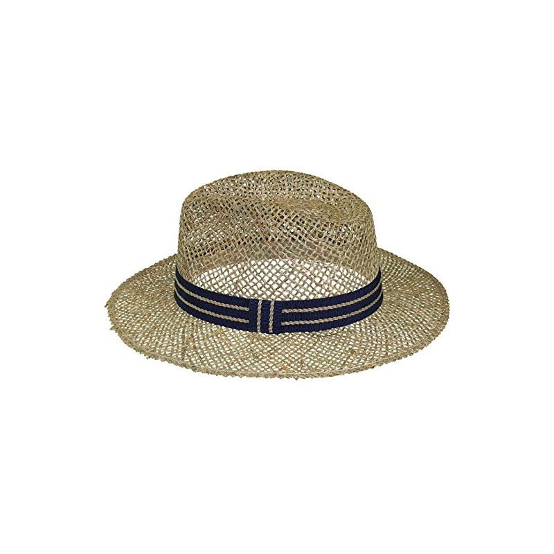 Harrys-Collection Seagrass Straw Hat Medium Size with Fabric Band, natural