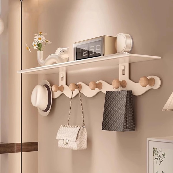 CZKDTT Suction Cup Hook, Door Hook for Hanging, White, Door