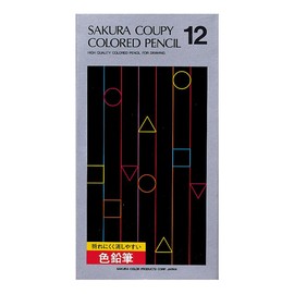 12 color Sakura Color Kupi colored pencil (paper boxed) (japan import)