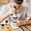 Kids Microscope Science Kit 200 to 1200X Magnification Flexible Angle