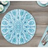 Highland Home CounterArt Ocean Fantasy Tempered Glass Lazy Susan Ocean