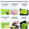 SpaceHacks 12-in-1 Vegetable Chopper, Kitchen Gadgets with 7 Blades, Veggie,