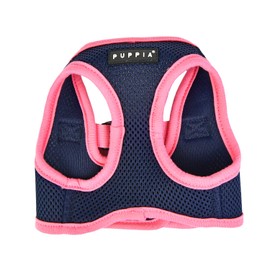 Puppia Soft Vest Dog Harness II Mesh Step-in All Season No Pull No Choke Walking Training for Small & Medium Dog - Navy - XL