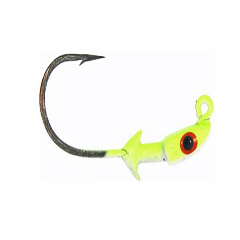 Bass Assassin Jigheads Red 0.11, Red Pumpkin, 1/16-Ounce