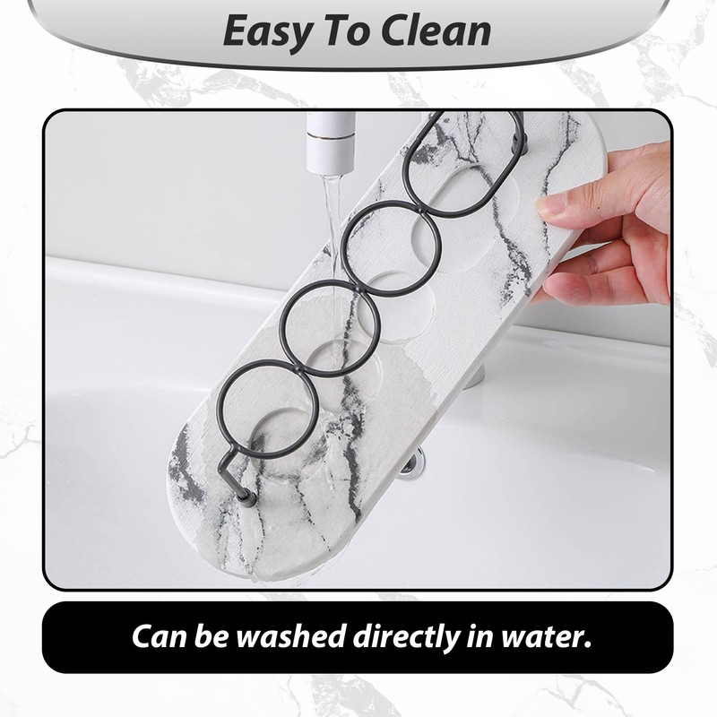 Volminex Toothbrush Holders for Bathrooms, White