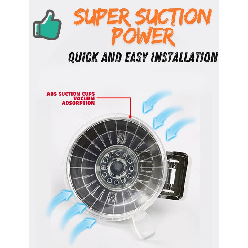 Boxonly Powerful Vacuum Suction Cup Hooks - Heavy Duty Stainless