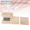 Wooden Nail Drill Stand Organizer with 81 Holes Drill Bits