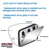 Mirror Glass Replacement + Silicone for 2013-2020 Toyota Sienna Passenger