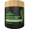 Herbishh Argan Hair Mask-Deep Conditioning & Hydration For Healthier Looking Hair for very Dry, Weak, Stressed Out Hair, No Sulphates, No Parabens
