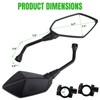 CICMOD Motorcycle Mirrors Rear View Side Mirror for Scooter, ATV,