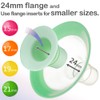 Nenesupply 24mm Flanges and 19mm Inserts Compatible with Lansinoh Breastpump