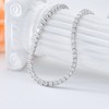 Dralox Sterling Silver 1.5mm Round Cubic Zirconia Tennis Necklace Tennis