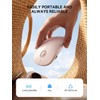 RAPIQUE Slim Wireless Mouse, Bluetooth & 2.4GHz, Rechargeable, Beige