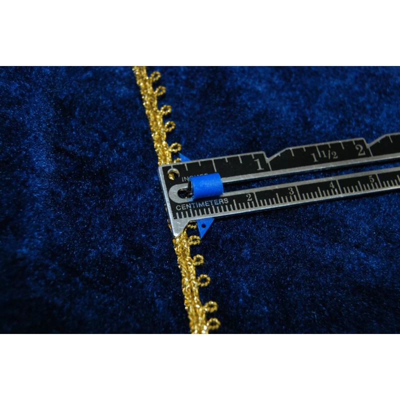 Unbranded Gold or Silver Picot loop metallic braid trims sold