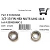 FastenerCart (10) 1/2-13 Finished Hex Nuts Stainless Steel (10 Pieces)
