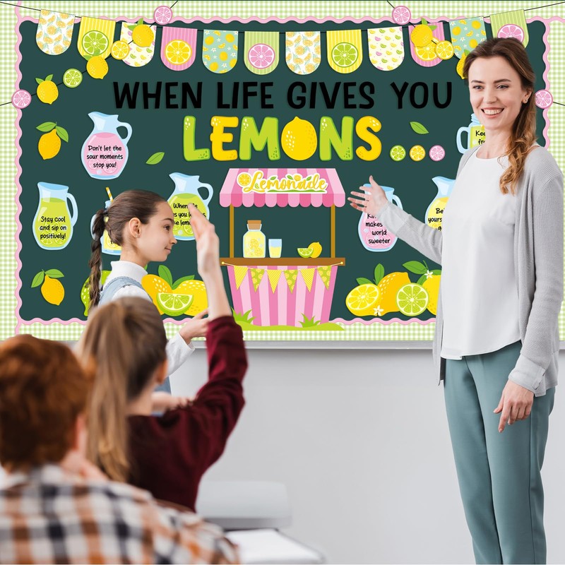 Summer Lemon Bulletin Board Decorations Lemonade Themed School Bulletin Decor