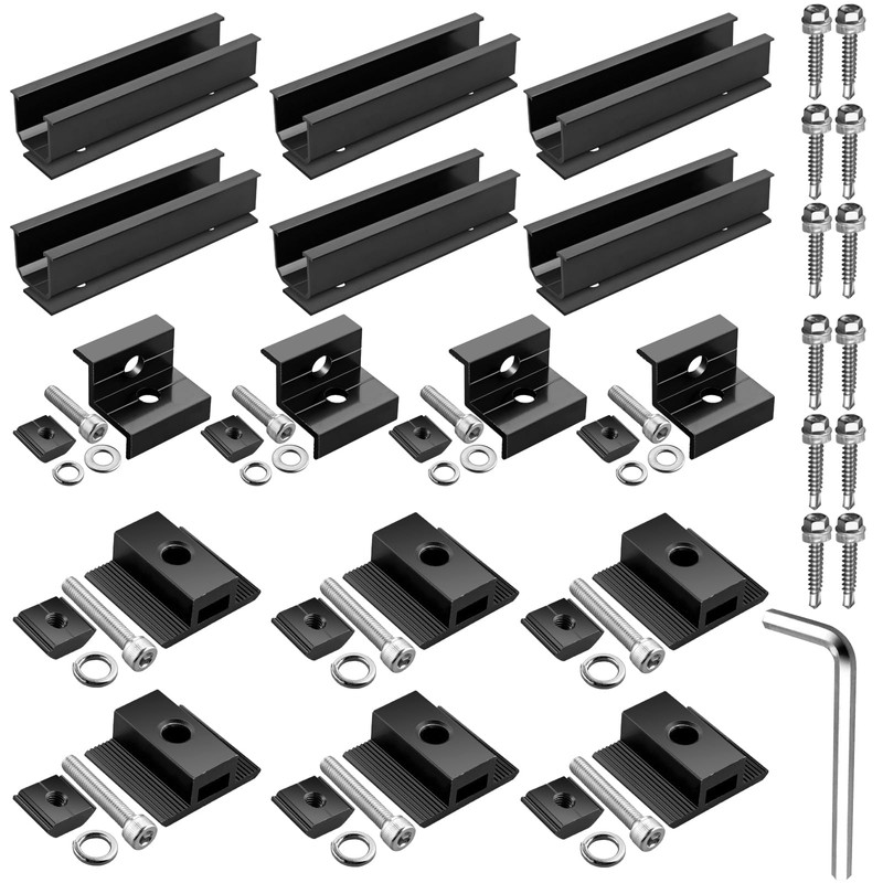 Anbte Solar Panel Mounting Brackets, Included 10 x 4.72 in