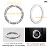 Kewucn Bling Crystal Double Rhinestone Car Engine Start Decoration Ring,