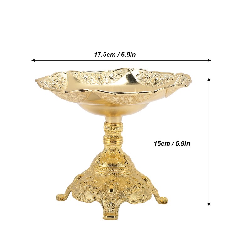 European Style Fruit Tray Metal Zinc Alloy Snack Nut Food