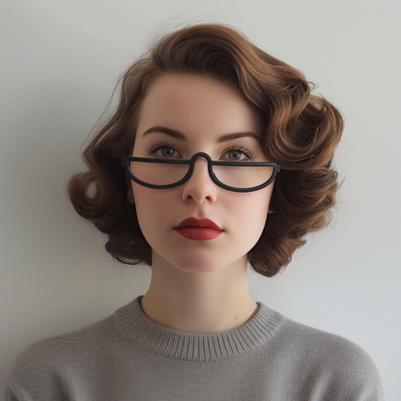LONDON MOLE® Brainy reading glasses | Cool half moon shaped