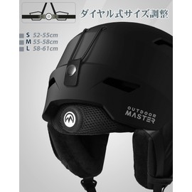 OUTDOORMASTER Ski Helmet with Goggles, Snowboarding, Helmet with Visor, Ventilation Switch, Omnidirectional Adjustment, High Density EPS, Ski Helmet, 3D Protective Cushion, Removable, Washable, For