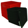 52 Pack Black red 1" x 12" x 12" Acoustic