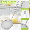 XFLYP 2 Pack Filter Spoon, Strainer Skimmer Spoon, Stainless Steel