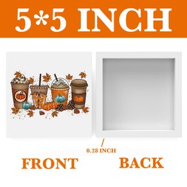 Fall Decor Blessed Pumpkin Christian Wooden Box Sign Religious Harvest Autumn Leaves Decor Inspirational Rustic Thanksgiving Leopard Farmhouse Desk Decor Home Office Shelf Table Cubicle Decorations