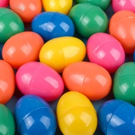 HENRY DOTS Pack of 60 Fillable Easter Eggs - Bulk Colorful Bright Plastic Easter Eggs - Perfect for Easter Egg Hunt, Surprise Egg, Easter Hunt - 2.25" Assorted Colors