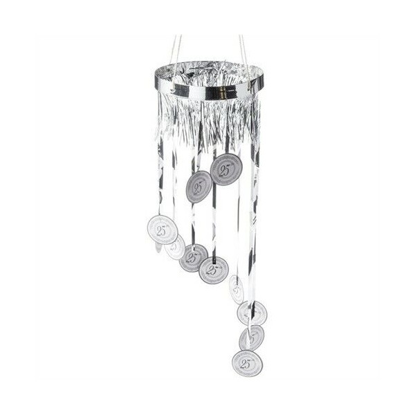 Beistle 25th Anniversary Shimmering Spiral 3' 4" Long Anniversary Party