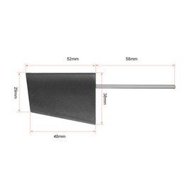 uxcell RC Boat Rudder with Single Servo Arm,Rudder Pad Thickness 7.6mm 1 Set
