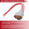 Priprilod Turn Signal Connector Plug Compatible With Hyundai Elantra 2019