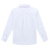 Bienzoe Boy's School Uniform Long Oxford Shirt -