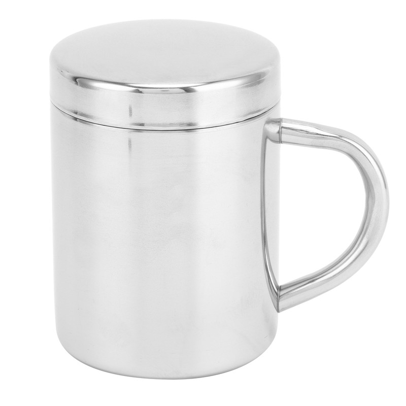 Tea Cup Portable 304 Stainless Steel Water Cup with Lid