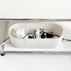 Nineween White Cable Management Box, Plastic Cable Box Organizer with