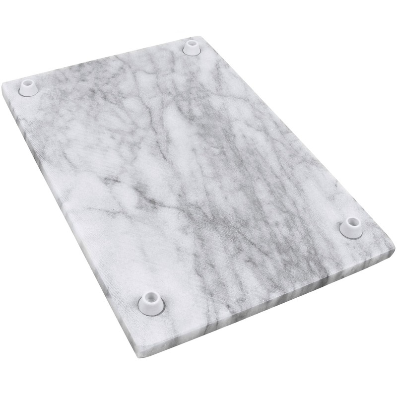 Greenco Marble Cutting Board For Meat, 8 x 12, White
